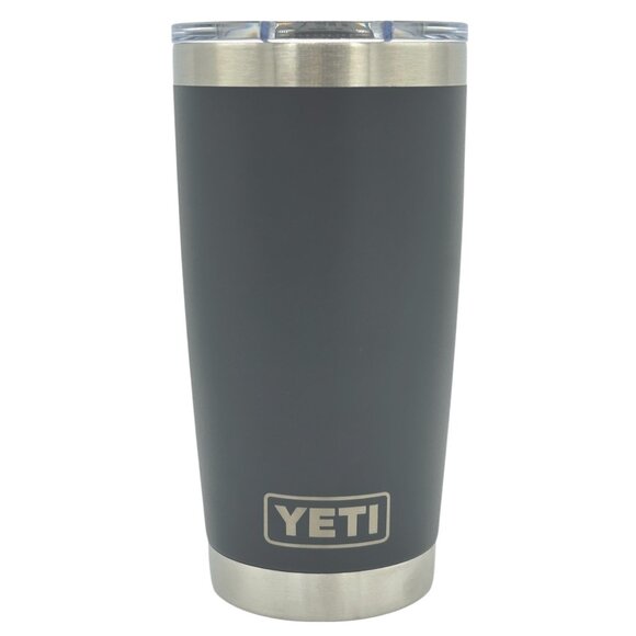 LASER ENGRAVED PERSONALIZATION YETI 20oz. TUMBLER - CHARCOAL - Picture 1 of 2